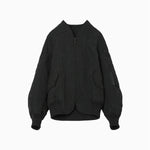 Floral Jacquard Triple Cloth Jacket-black-