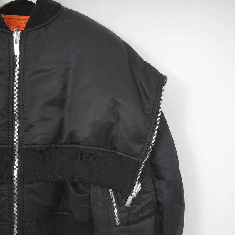 リバーシブルフーディボンバーJK-BLACK-