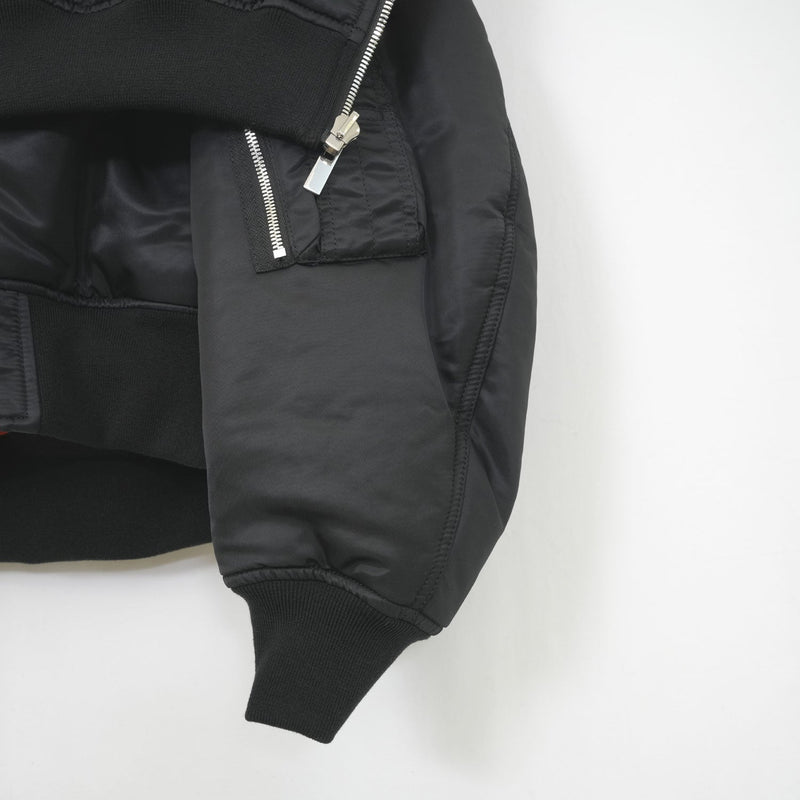リバーシブルフーディボンバーJK-BLACK-