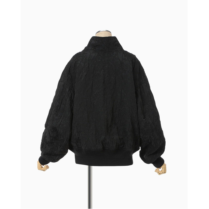 Floral Jacquard Triple Cloth Jacket -ecru-