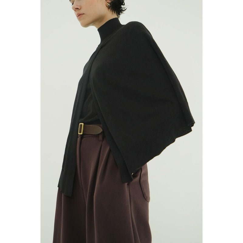 CAPE SET KNIT TOPS -CAMEL-