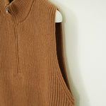 RIBBED KNIT WOOL VEST