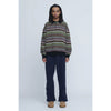 Fleece Loose Fit Track Pants -NAVY-