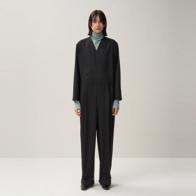 TECHNO WOOL TWILL JUMPSUIT