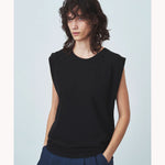 FRESCA SINGLE JERSEY | TANK TOP-BLACK-