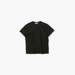 FRESCA SINGLE JERSEY | COMPACT T-SHIRT -BLACK-