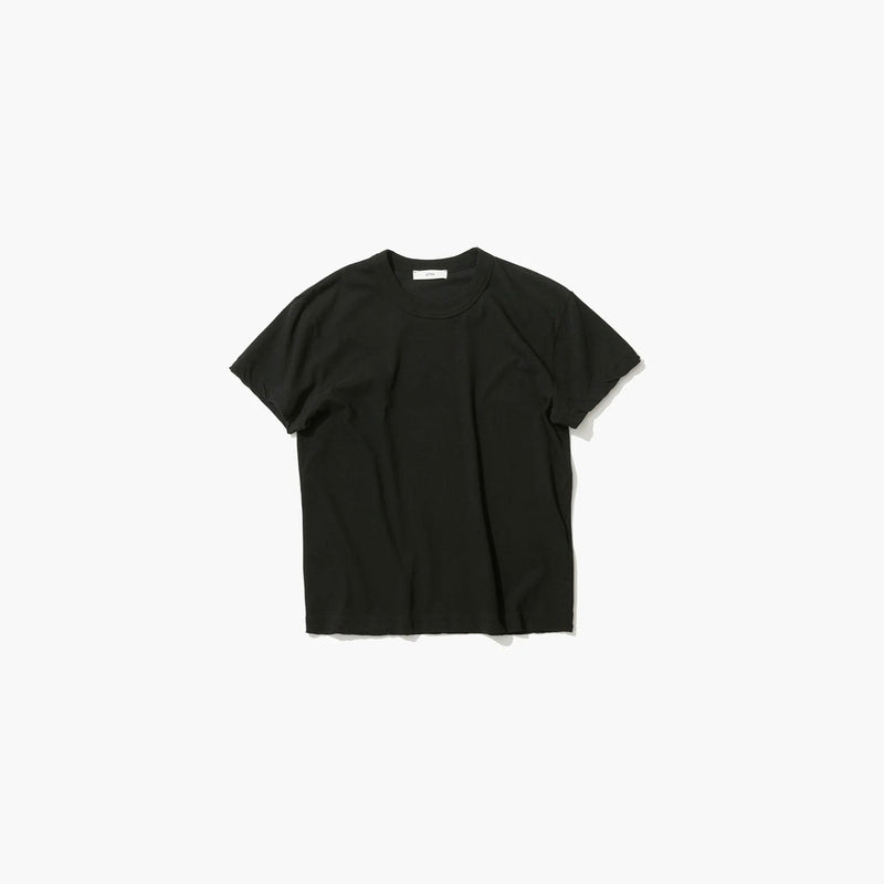 FRESCA SINGLE JERSEY | COMPACT T-SHIRT -BLACK-