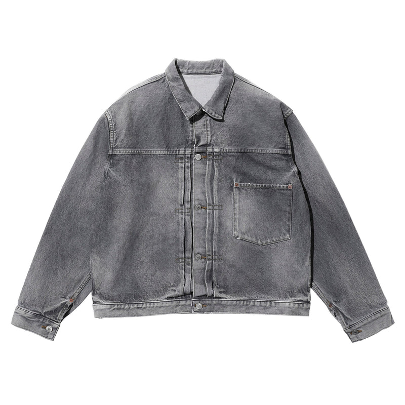 VINTAGE GRAY DENIM JACKET