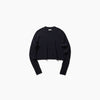 CASHMERE SILK SPUN RIB PULLOVER