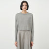 CASHMERE SILK SPUN RIB PULLOVER
