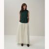 NATURAL DYED LINEN LAWN | GATHERD SKIRT-MINT-