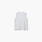 DRY COTTON JERSEY | MOCKNECK SLEEVELESS PULLOVER -GREEN-