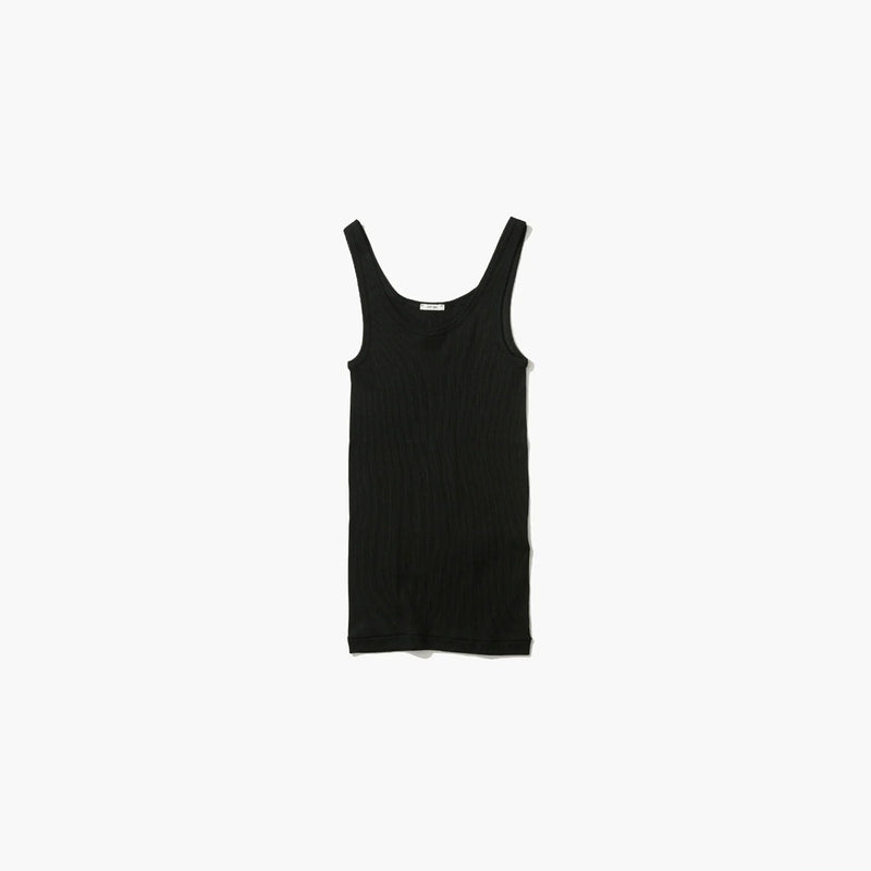 COMPACT RIB | TANK TOP-GRAY-