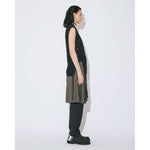 double-end cotton wool linen top-ecru-