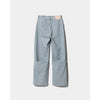 recycling denim flip hem pants-saxe-