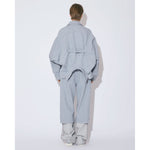 recycling denim flip hem pants-saxe-