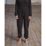 SWEAT PANTS -BLACK-