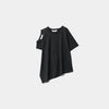 double-neck 60/- jersey T-shirt-black