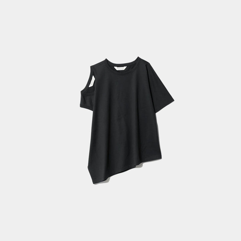 double-neck 60/- jersey T-shirt-black