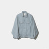 double-end recycling denim blouson-saxe-