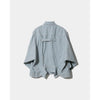 double-end recycling denim blouson-saxe-