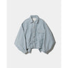 double-end recycling denim blouson-saxe-