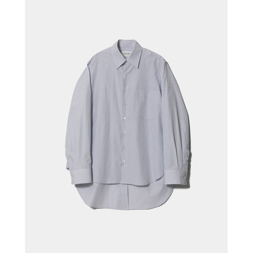 double-front finx stripe shirt-blue-