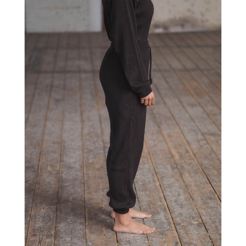 SWEAT PANTS -BLACK-