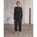 SWEAT PANTS -BLACK-