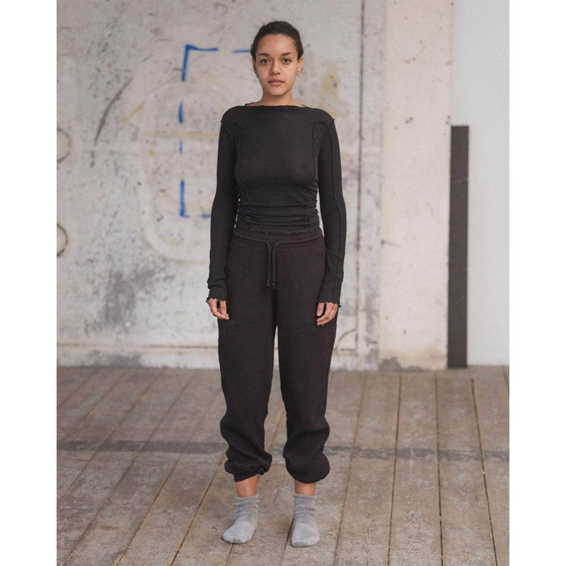 SWEAT PANTS -BLACK-