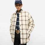 FLANNEL BUTTON-UP SHIRT JACKET