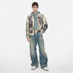JACKET TROMPE L'OEIL PRINT