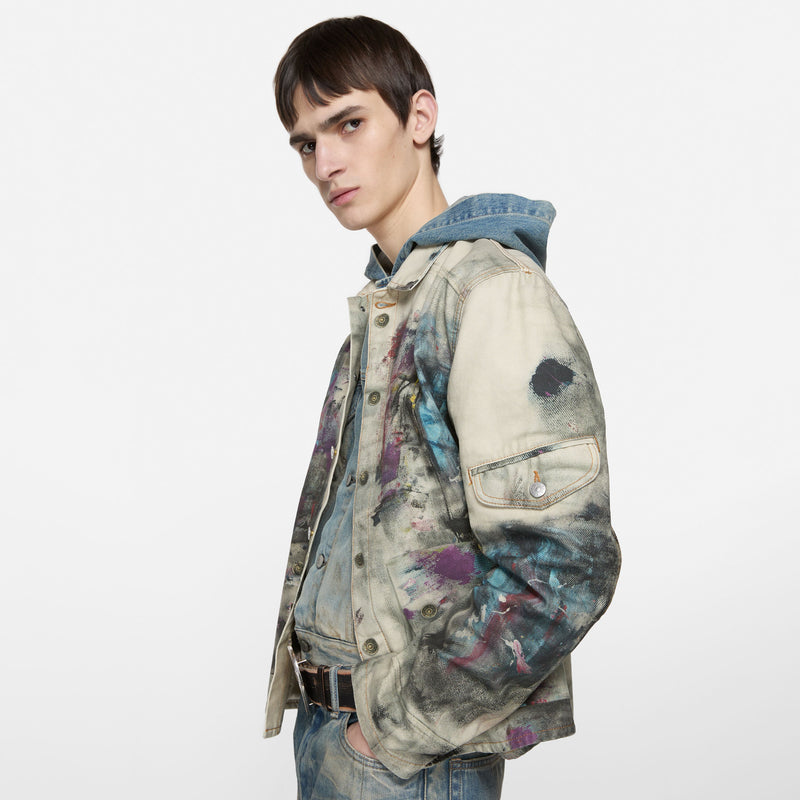 JACKET TROMPE L'OEIL PRINT