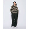 flip wooledmohair damaged pullover-dark brown-