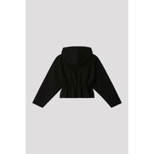 TW MILAN CROPPED HOODIE JACKET-BLACK-