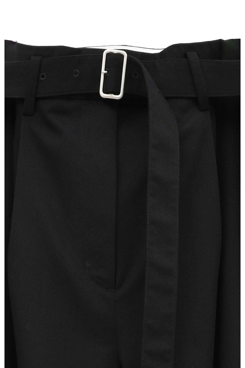WAIST BELT DAD PANTS-BLACK- – THEMARKET