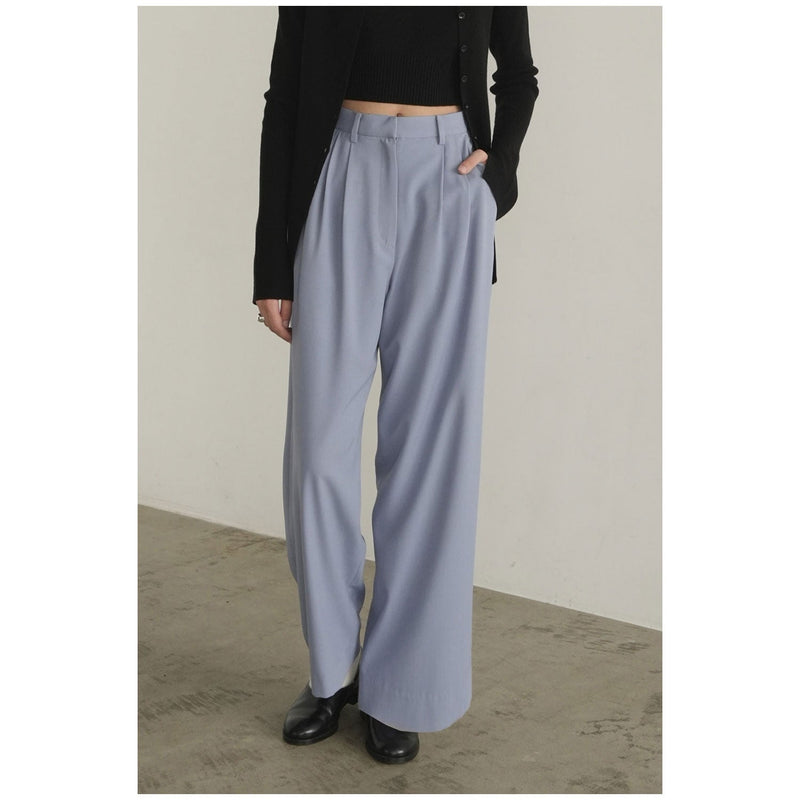 BASIC TUCK PANTS