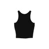 LOGO SLIM TANK TOPS-BLACK-