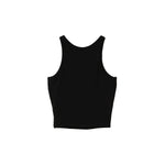 LOGO SLIM TANK TOPS-BLACK-