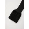 FLUTED PILE GULITTER CROPPED ZIP SHIRT CARDIGAN-BLACK-BLACK-