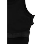 LOGO SLIM TANK TOPS-BLACK-