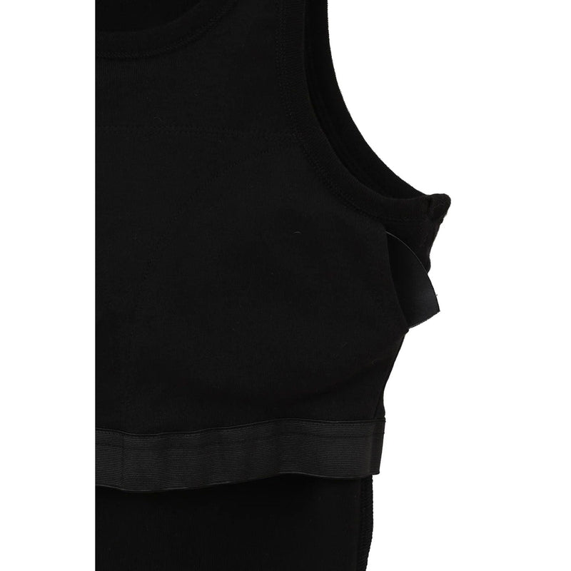 LOGO SLIM TANK TOPS-BLACK-