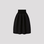 POTTERY HERRINGBONE SKIRT-MAROON RED MULT-