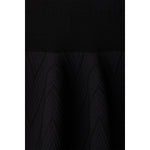 POTTERY HERRINGBONE SKIRT-BLACK