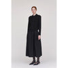 POTTERY HERRINGBONE SKIRT-BLACK