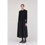 POTTERY HERRINGBONE SKIRT-BLACK