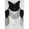 LOGO SLIM TANK TOPS-BLACK-
