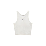 LOGO SLIM TANK TOPS-BLACK-