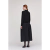 POTTERY HERRINGBONE SKIRT-BLACK