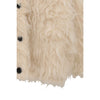 BI COLOR SHAGGY KNIT CARDIGAN-IVORY-